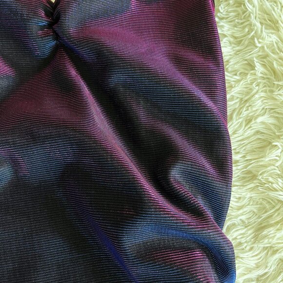 SHEIN ICON - Ruched Asymmetrical Hem Backless Halter Dress - Picture 5 of 9
